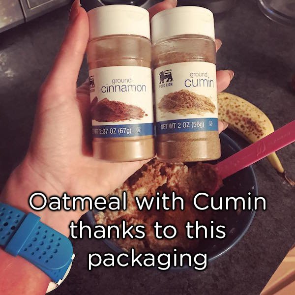 ground cinnamon Lion ground, cumin Net Wt 2 Oz 569 2.37 Oz 679 Oatmeal with Cumin thanks to this packaging