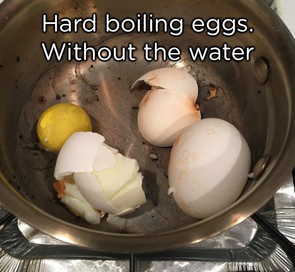 egg - Hard boiling eggs. Without the water