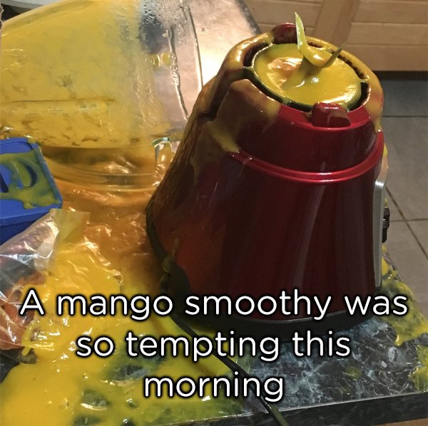 drink - A mango smoothy was so tempting this morning