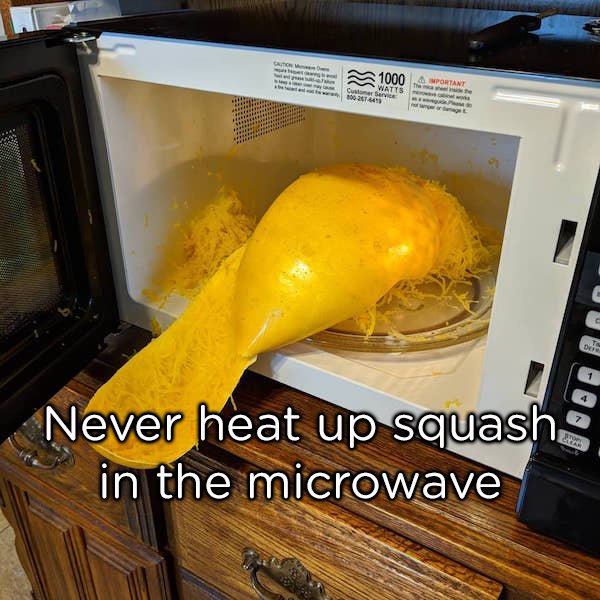 not to do in the kitchen - 1000 Cute Watts 10027 vie Portant e w s ded Never heat up squash in the microwave