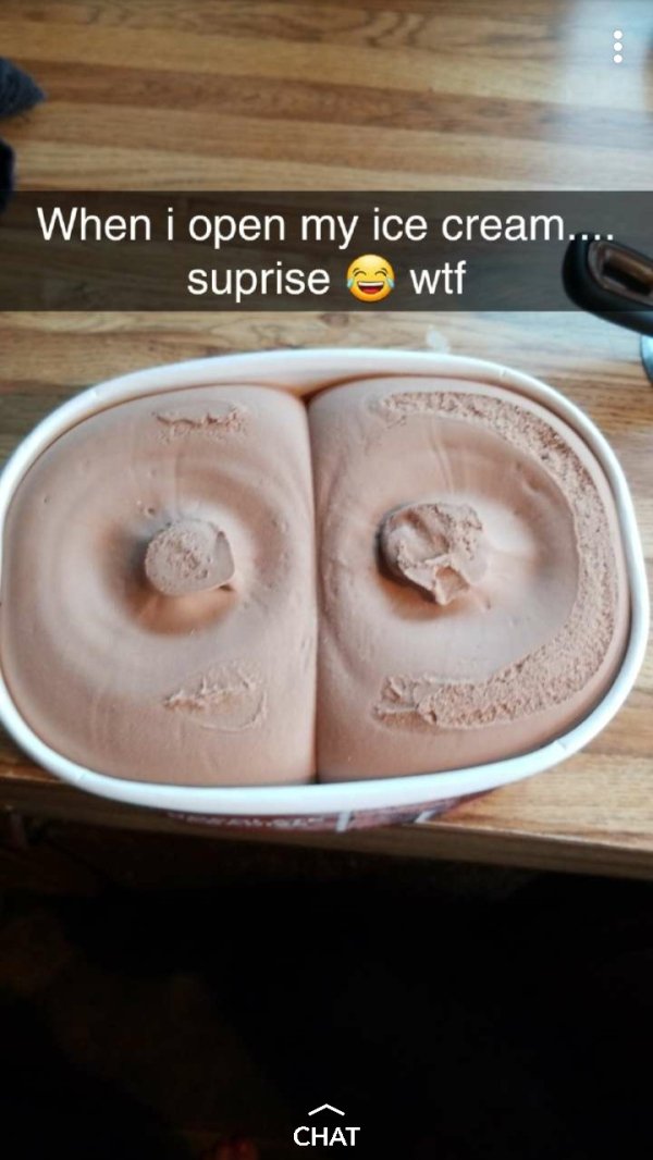 dairy product - When i open my ice cream... suprise wtf Chat