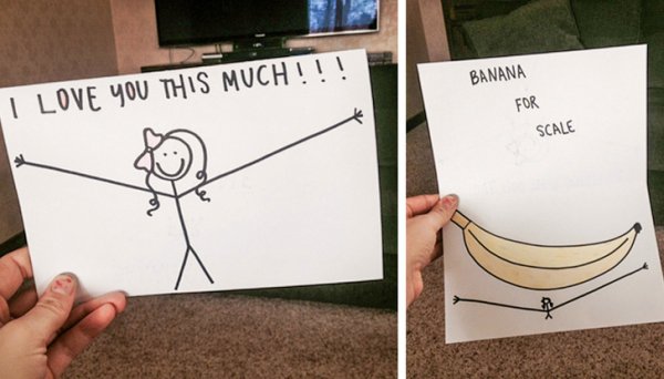 boyfriend valentines meme - I Love You This Much!!! Banana For Scale