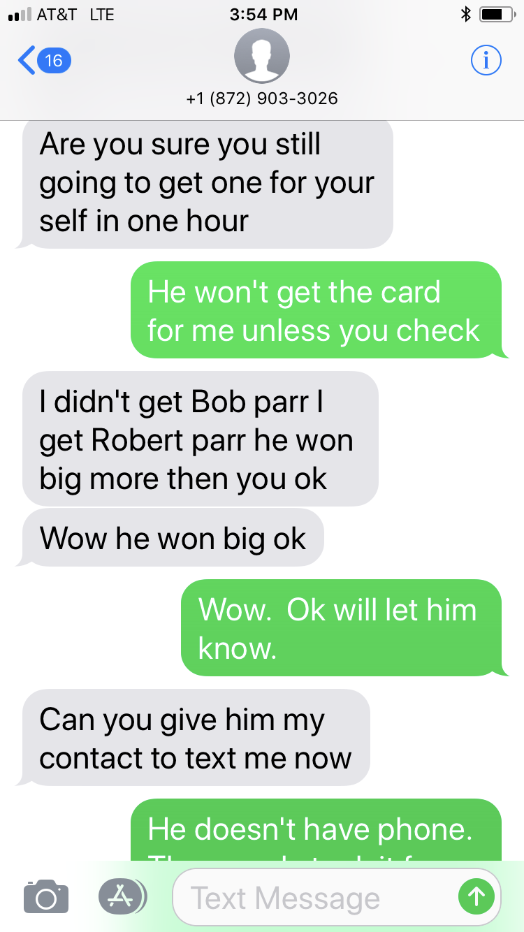 number - At&T Lte 1 872 9033026 Are you sure you still going to get one for your self in one hour He won't get the card for me unless you check I didn't get Bob parr get Robert parr he won big more then you ok Wow he won big ok Wow. Ok will let him know. 