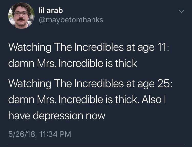 josh allen racist tweets - lil arab Watching The Incredibles at age 11 damn Mrs. Incredible is thick Watching The Incredibles at age 25 damn Mrs. Incredible is thick. Also | have depression now 52618,