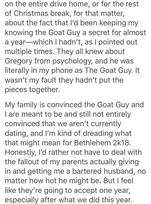 Guy keeps offering goats for girl to marry his son