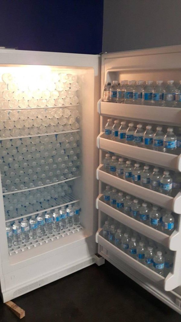 random pic water bottle fridge