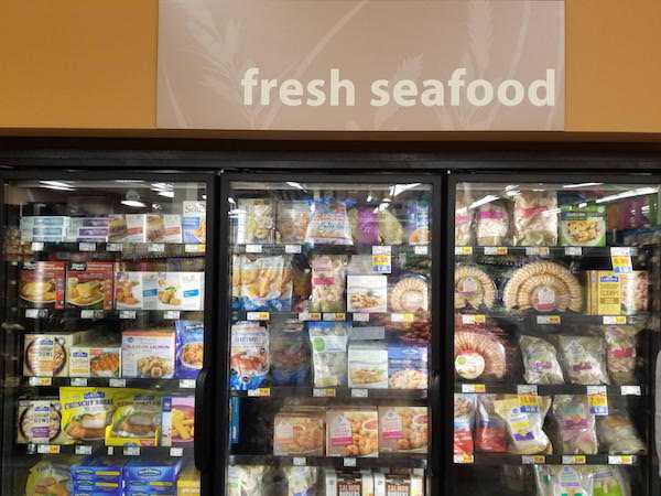 convenience food - fresh seafood