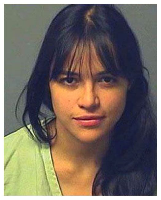Former 'Lost' star Michelle Rodriguez was booked into a Los Angeles County jail in December 2007 to begin a six-month sentence for failing to complete her community service and alcohol monitoring that was ordered as part of her probation from a drunk driving arrest. Rodriguez, 29, admitted violating her probation by failing to provide proof of community service and by drinking alcohol while wearing a monitoring device