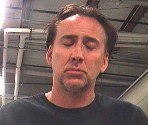 Nicolas Cage was arrested by New Orleans cops in April 2011 on domestic abuse and disturbing the peace charges. The Academy Award winning actor, 47, was collared after he allegedly got into a confrontation with his wife. Cage was briefly jailed before posting bond to secure his release from the lockup of the Orleans Parish Sheriff's Office (where he posed for the above booking photo)