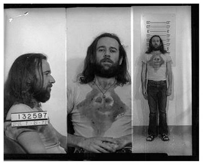 Comedian George Carlin was arrested by Wisconsin police in July 1972 and charged with public indecency for violating obscenity laws by performing the routine 'Seven Words You Can Never Say on Television.' A Milwaukee judge later dismissed the charges against the 35-year-old comic.