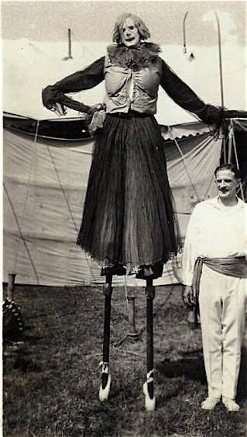 A circus clown in the US in 1923.