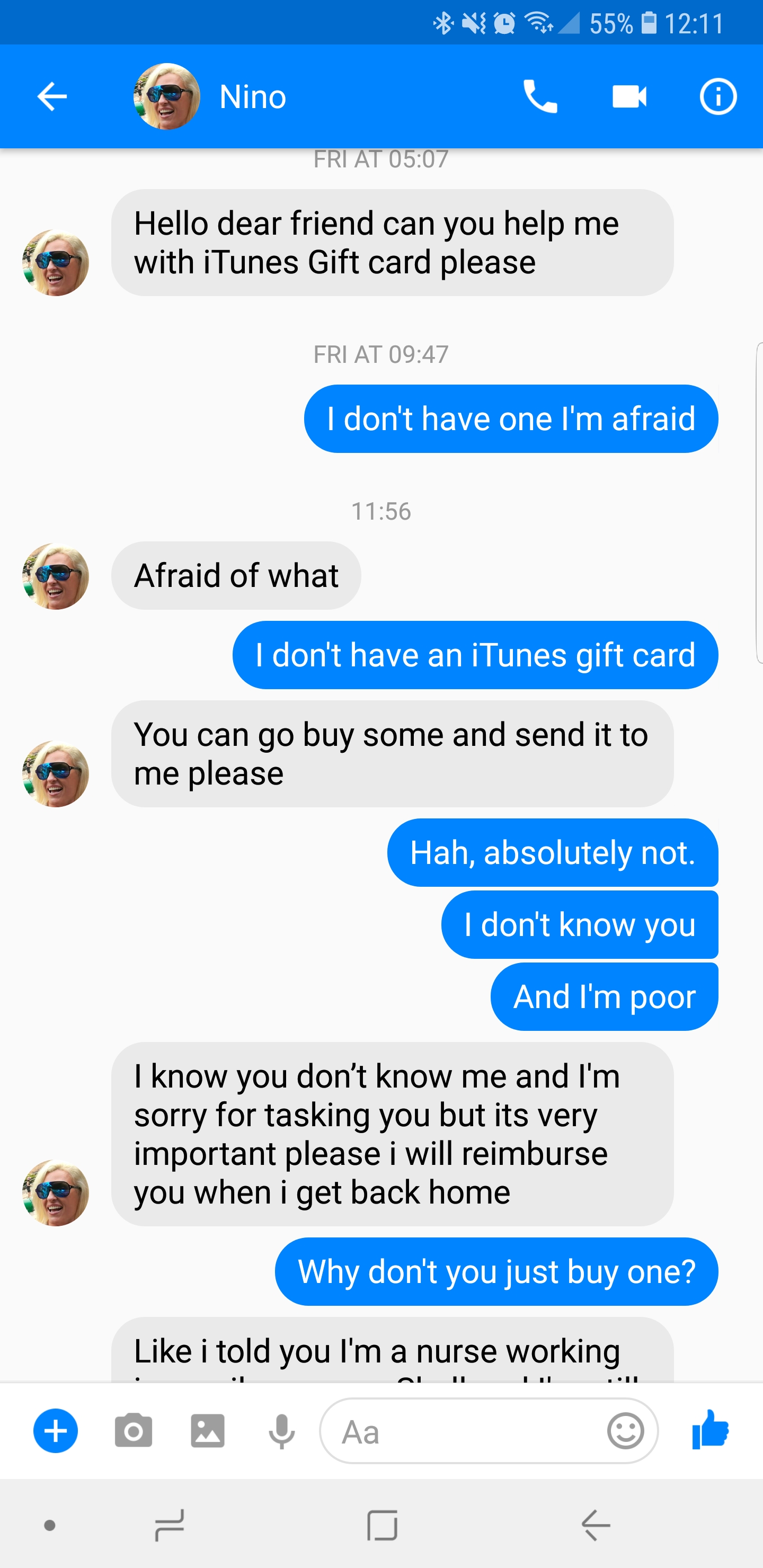 guy takes down an iTunes scammer