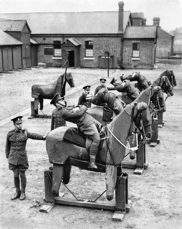 Cavalry training in England in 1935.