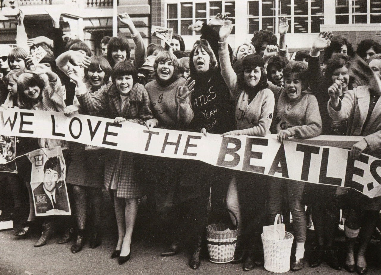 Fans in Australia get excited for the Beatles in 1964.