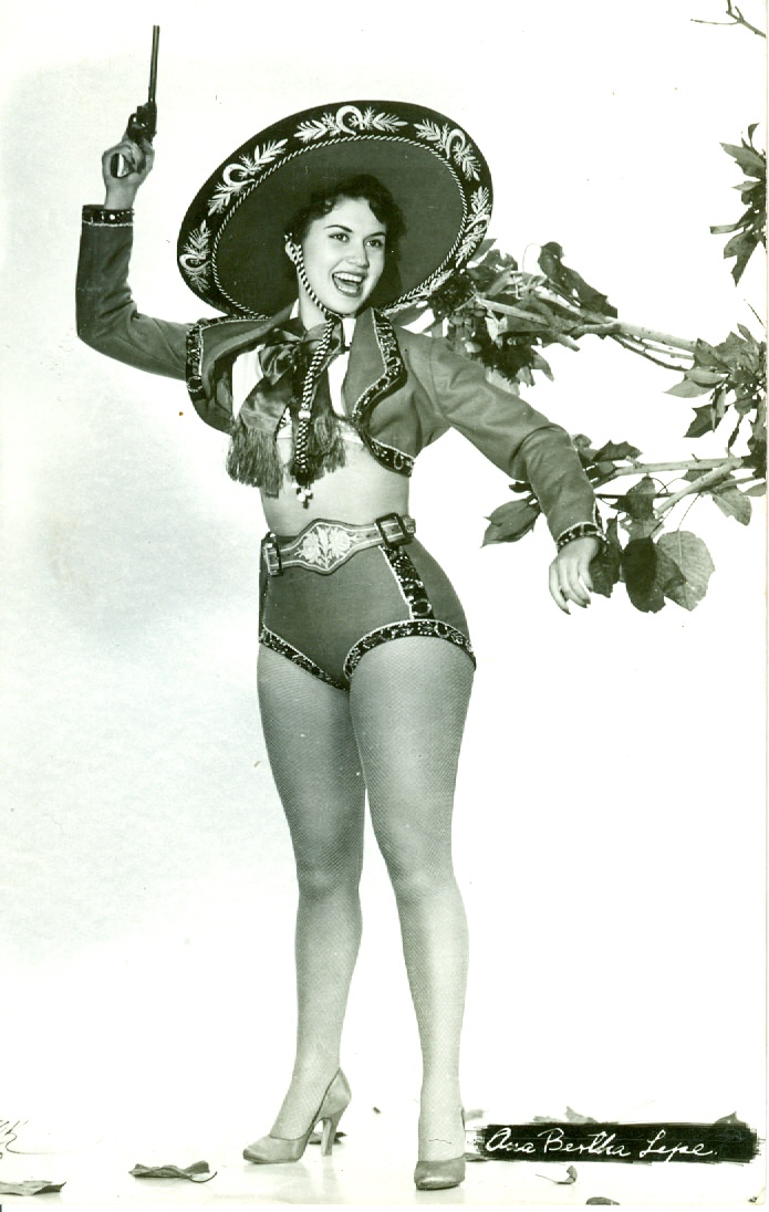 Actress and model Ana Bertha Lepe during her reign as Miss Mexico in Mexico City, Mexico in 1953.
