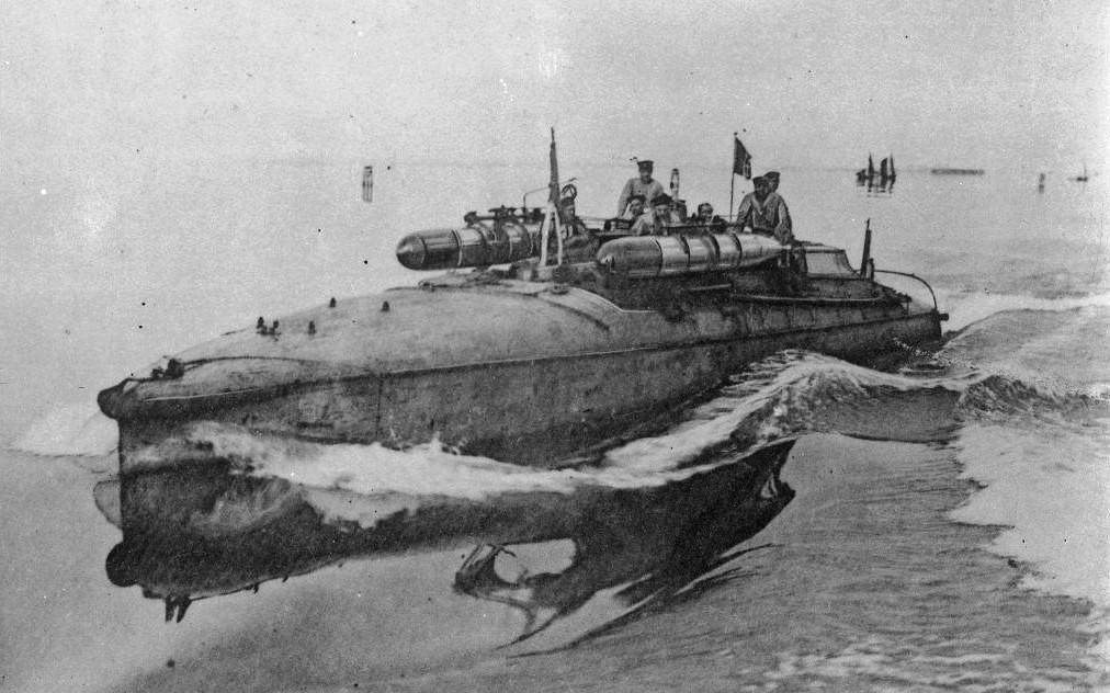 The Italian motor torpedo boat MAS 15 in 1918. One hundred years ago, she sank the Austro-Hungarian battleship SMS Szent Istvan