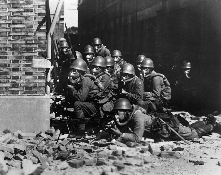 Japanese Special Forces, Ready to Attack During the Battle of Shanghai, 1937