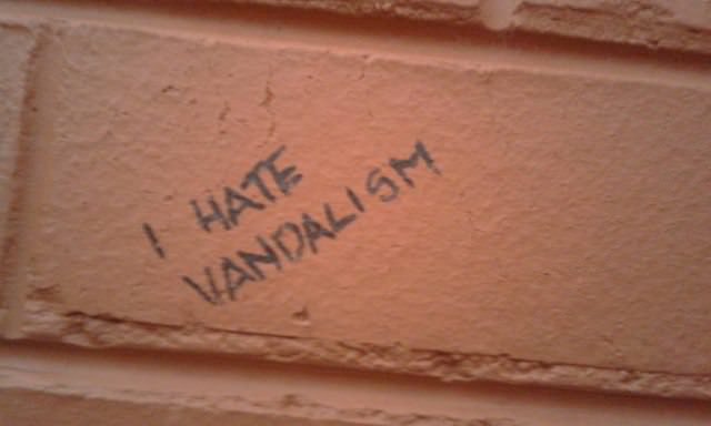 brick - ! Hate Vandalism