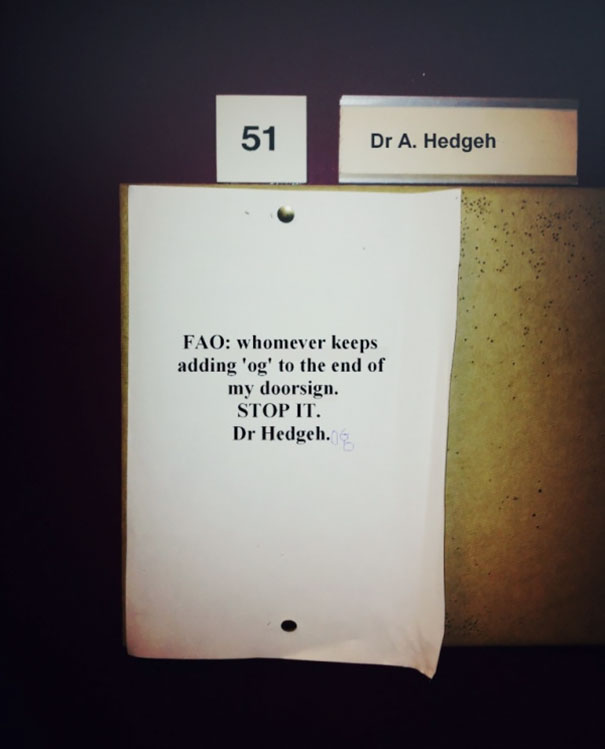 Poor Dr. Hedgehog