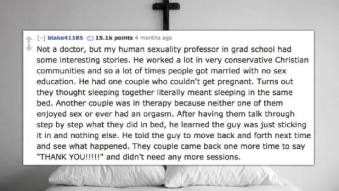 14 people who slept through sex ed