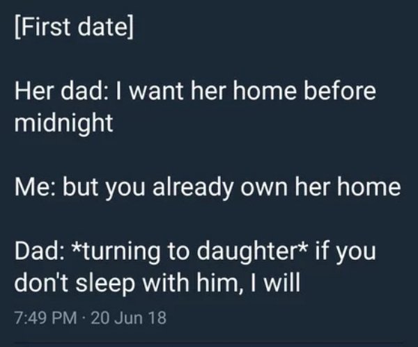 sleeping with machoke meme - First date Her dad I want her home before midnight Me but you already own her home Dad turning to daughter if you don't sleep with him, I will 20 Jun 18