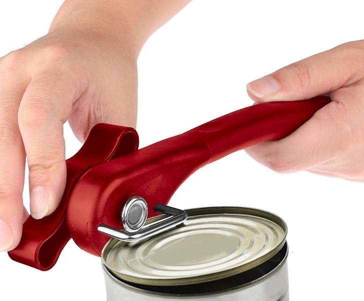 A safety can opener