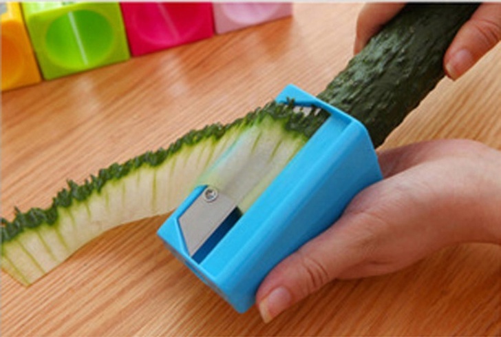 This carrot and cucumber sharpener