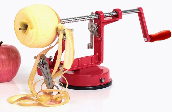 A fruit slicer and peeler