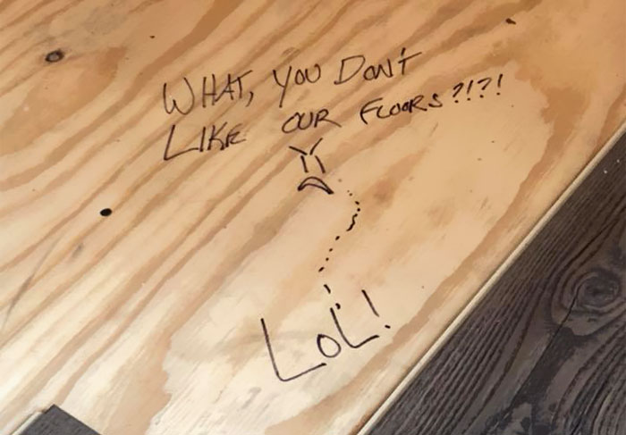 Couple finds 23 year old hidden message while renovating