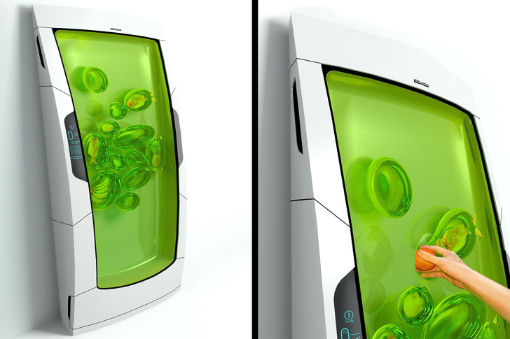 A fridge that uses biopolymer gel to cool food