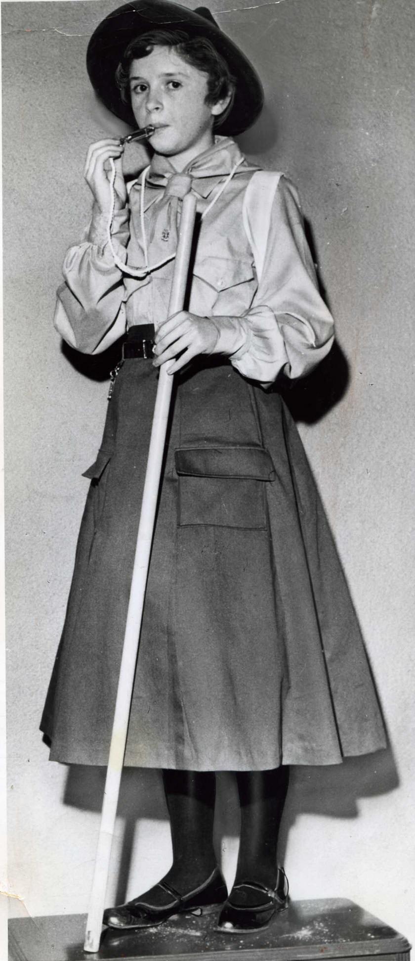 A Girl Guide (Girl Scout) in Canada in 1919.