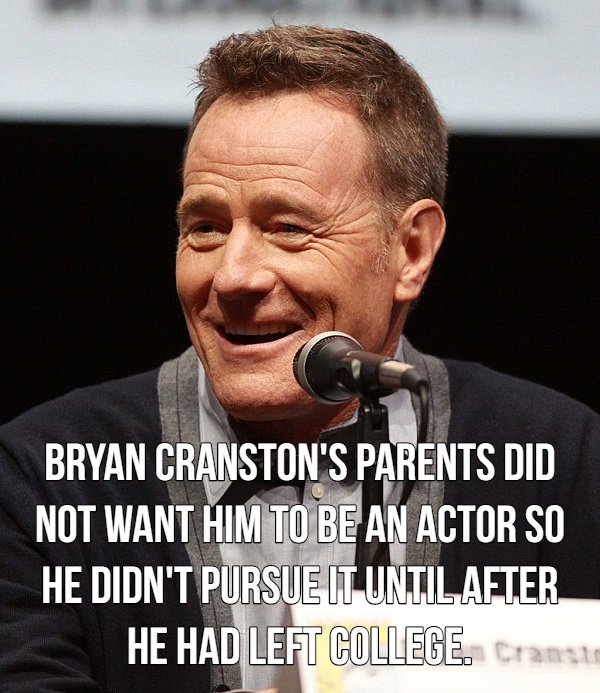 bryan cranston stan lee - Bryan Cranston'S Parents Did Not Want Him To Be An Al He Didn'T Pursue It Until After He Had Left College. Cras