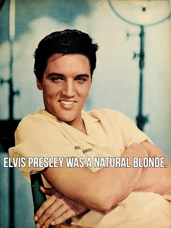 elvis presley - een Elvis Presley Was A Natural Blonde.