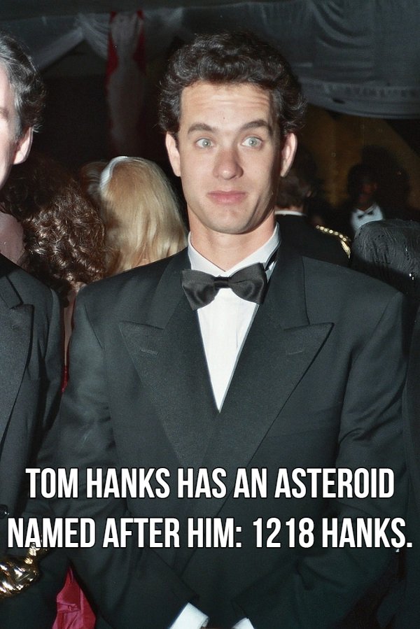tom hanks 1989 - Tom Hanks Has An Asteroid Named After Him 1218 Hanks.