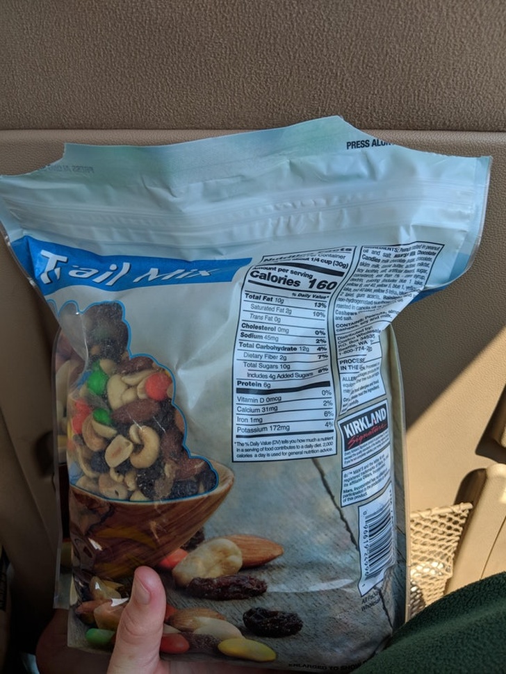 "Twice I tried to open the bag and failed."