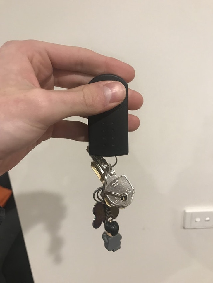 When your keys get stuck like this in your pocket