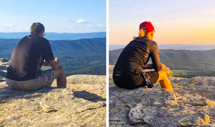 “2 years ago my dad sat in this spot right before beginning chemo. This morning, my mom sat in the same spot to watch the sunrise on our first Father’s Day without him.”