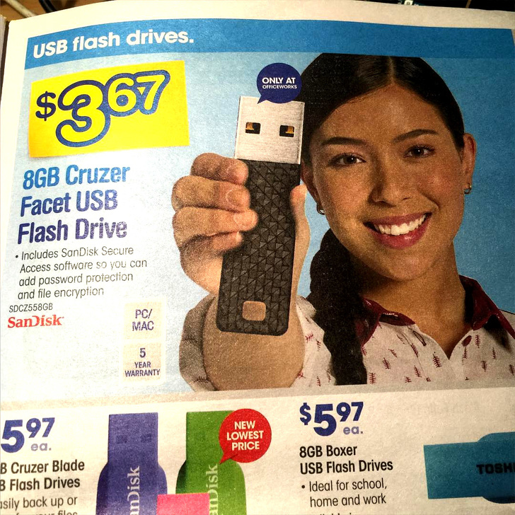 How do you like this huge flash drive with a small memory capacity?