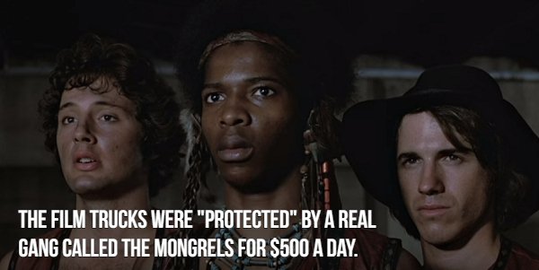 warriors come out to play 1979 gif - The Film Trucks Were "Protected" By A Real Gang Called The Mongrels For $500 A Day.