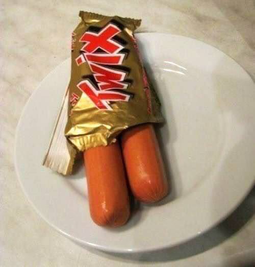 cursed images - hot dog twix