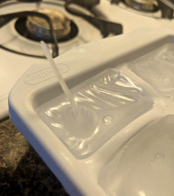 “One of my ice cubes formed a spike.”