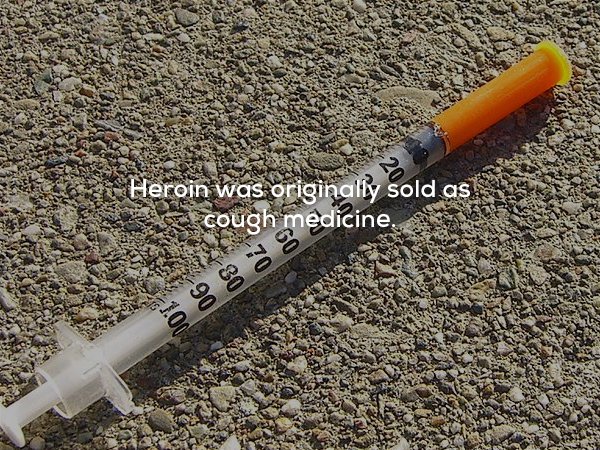 drug needle - a Heron cough medic Heron was originally sold as car