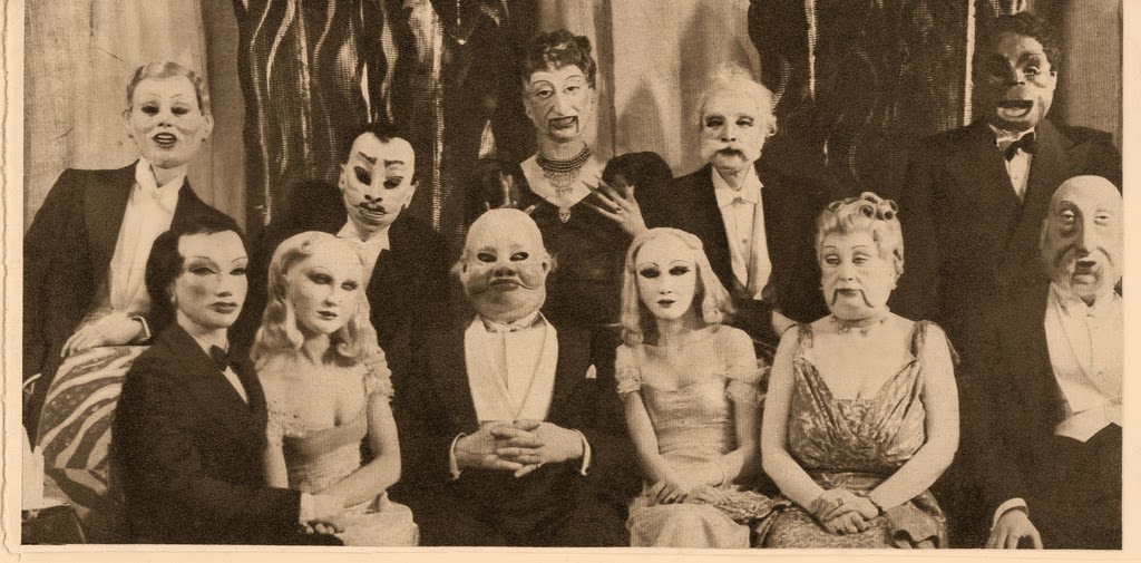 A mask party in the US in the 1960s.