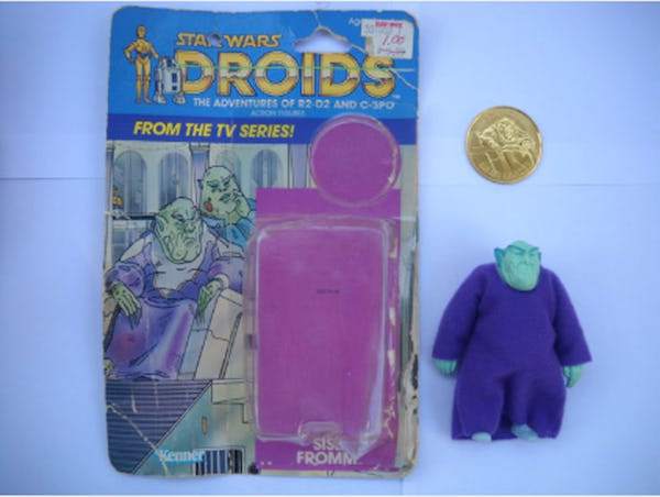 Sise Fromm (Droids). He was also really rare, so his figure will run you $1,000 for a mint condition.