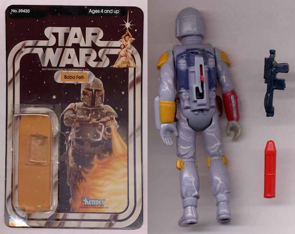 Any other Kenner Boba Fett figure. If you had any variation of Boba Fett sitting in your grandmothers basement, you could find yourself $2,000-$5,000 richer by selling it.