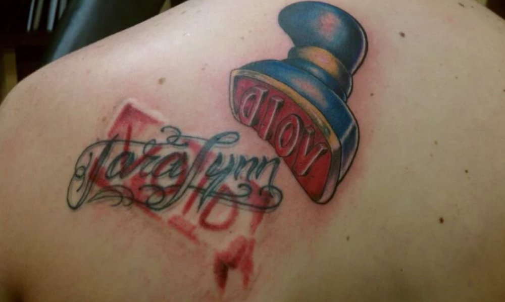 funny name cover up tattoos