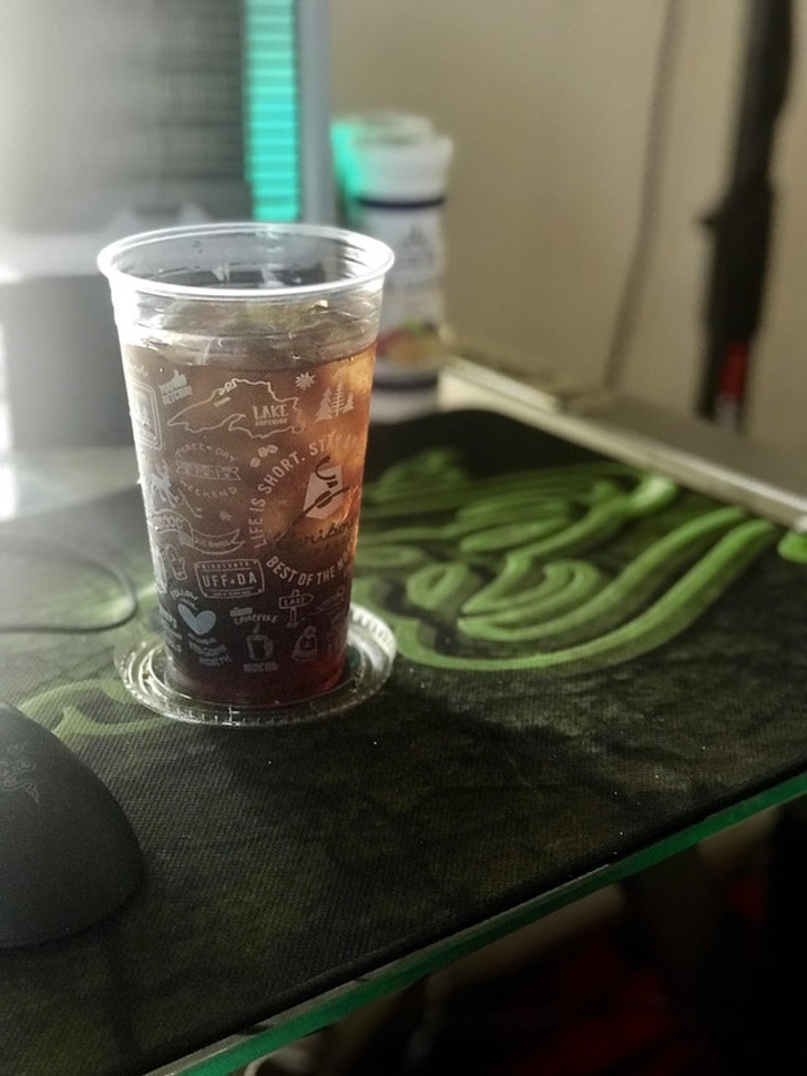 A solo cup’s lid locks onto its bottom to become a coaster.
