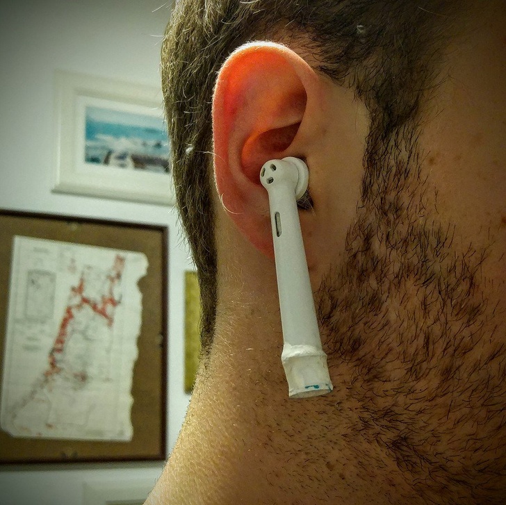 Fancy toothbrush AirPods
