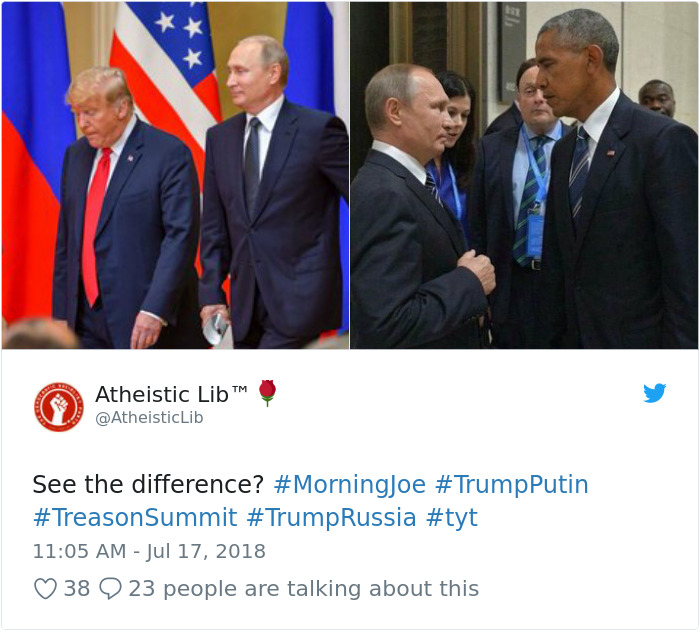 putin trump memes - Te Atheistic Lib Lib See the difference? Putin Russia 38