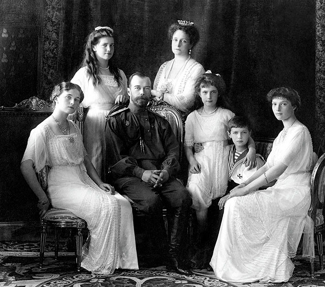 Tsar Nicholas II of Russia and his family, murdered by Bolsheviks 100 years ago